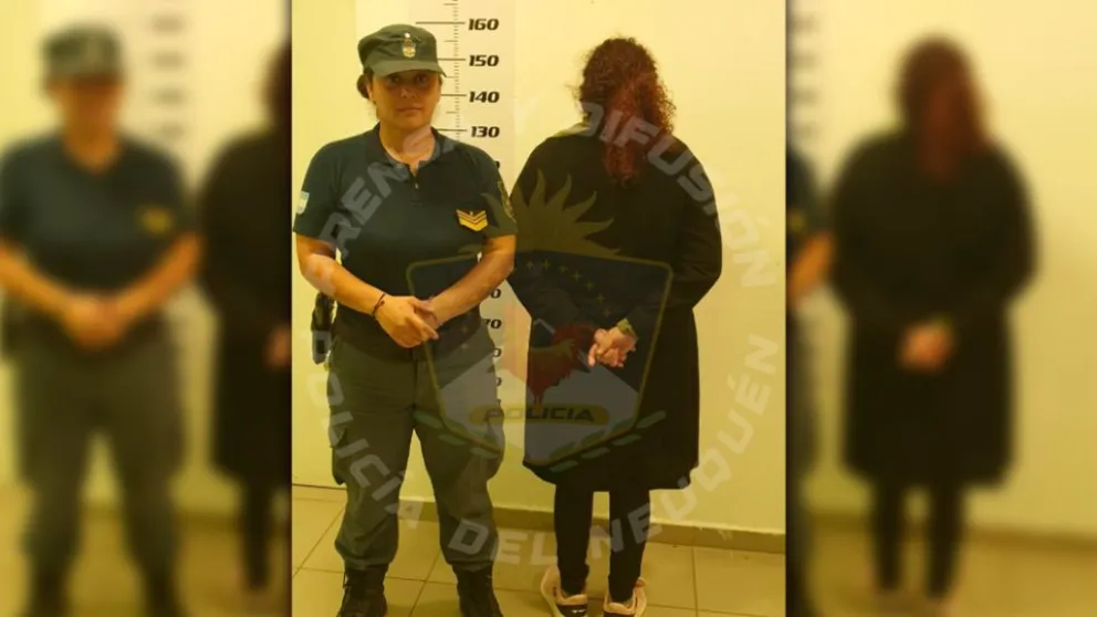 Se solicitó la detención formal de la mujer. (Foto Policía de Neuquén)