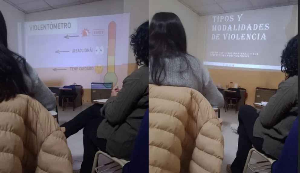 La Comisaría de la Familia lleva adelante una campaña de sensibilización sobre la violencia de género y de familia. Foto: Policía de Río Negro.