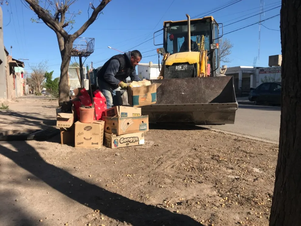 Este nuevo operativo de limpieza comprende los  barrios Pichinahuel, Arévalo y Pacheco Bis. | Foto Prensa Municipalidad de Cipolletti. 
