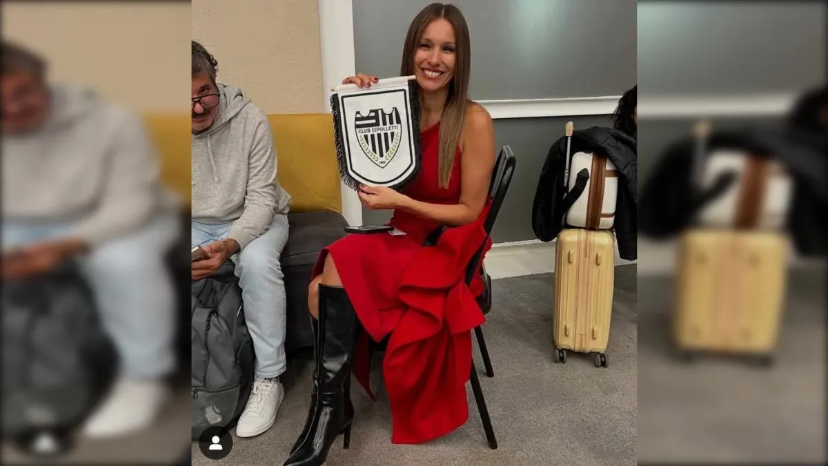 Pampita Albinegra Por Un Instante La Foto Con El Bander n De Cipo Que pampita-albinegra-por-un-instante-la-foto-con-el-bander-n-de-cipo-que