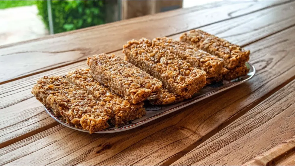 Barritas energéticas de avena.