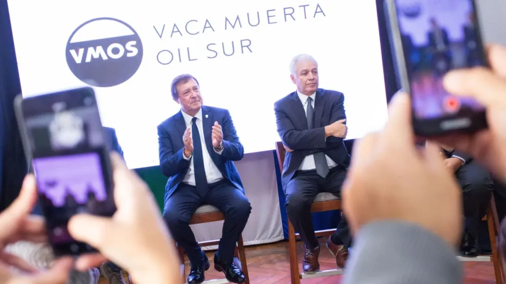 El nuevo oleoducto que unirá la localidad de Allen con Punta Colorada, recorriendo 470 kilómetros. | Foto prensa Gobierno Río Negro