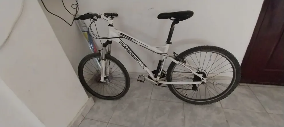 El ladrón la miró y señaló la bicicleta, como dando a entender que se la iba a llevar (imagen gentileza)