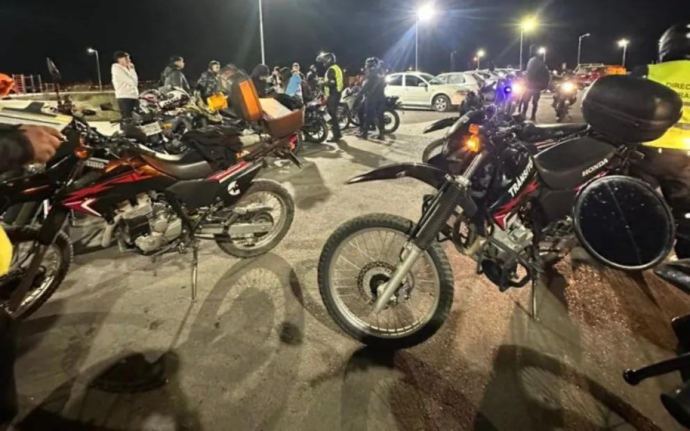 En total se retuvieron 36 motocicletas. (Foto Municipalidad de Neuquén)