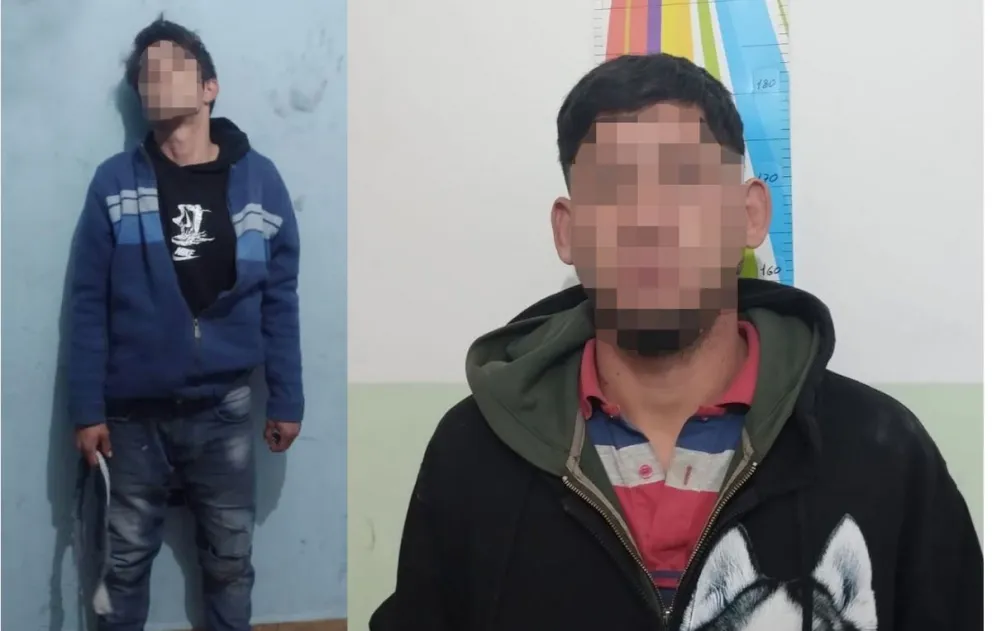 Los dos sujetos fueron atrapados durante procedimientos realizados por personal de la Regional V de Policía.