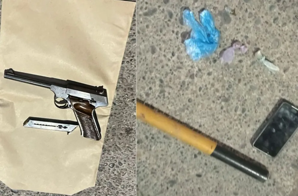 El operativo se realizó en la calle Esmeralda, casi esquina Bolivia. Foto: Policía Río Negro.