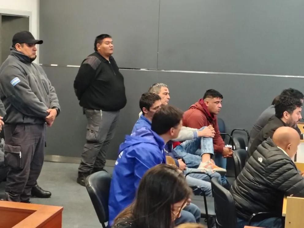 Los cuatro condenados por el secuestro y muerte de Otoño: Antilaf, Cau, Jafri y Lagos. Foto: Cipo360.