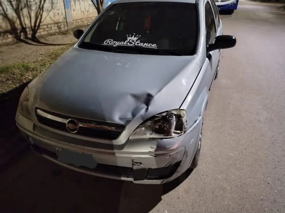 El Corsa tenía un pedido de secuestro a raíz de su participación en un siniestro ocurrido en la Ruta Chica. Foto: gentileza Miguel Parra.