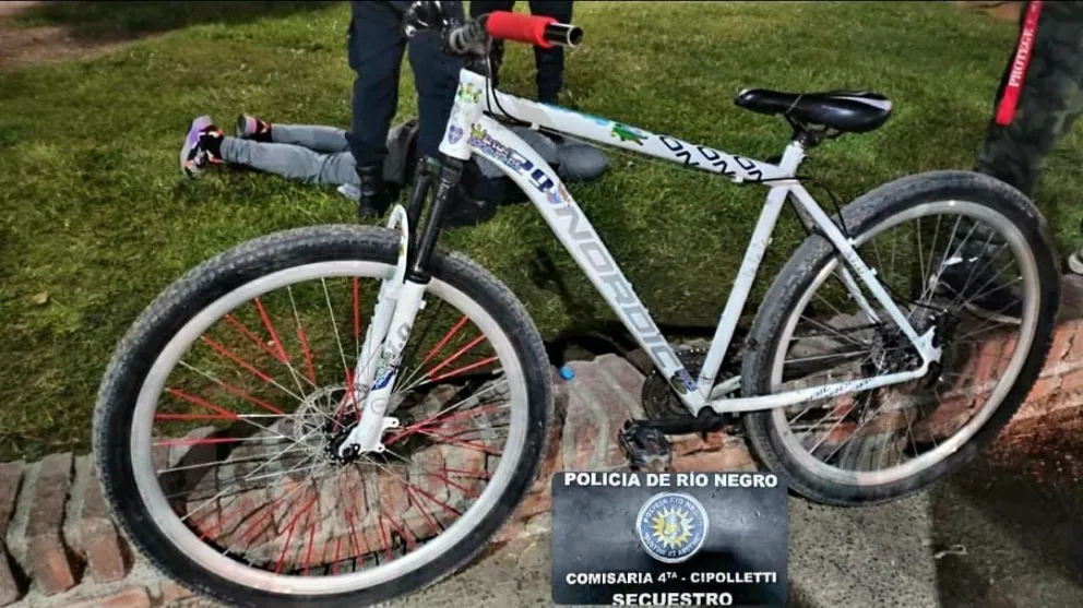 Le pertenecía a un adolescente de 14 años. (Foto Policía de Río Negro)