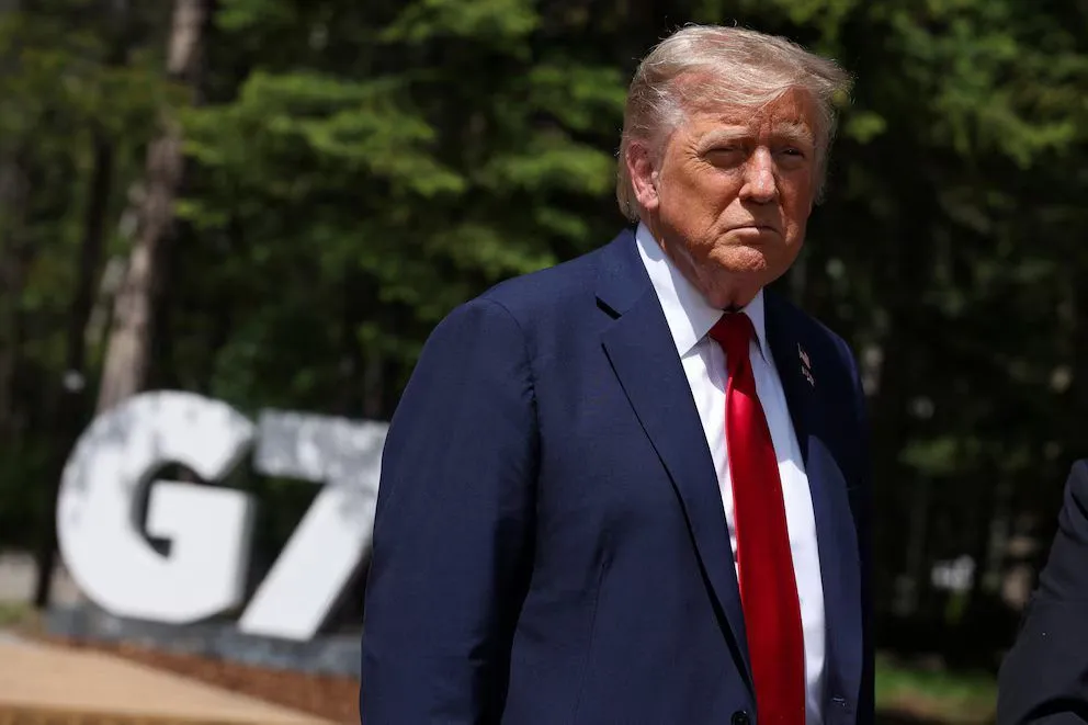 Donald Trump en el G7.