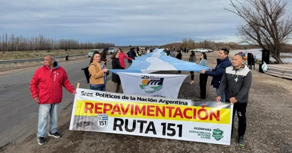 El mal estado de la Ruta 151 afecta tanto a la conectividad de la región como a su economía. | Foto gentileza