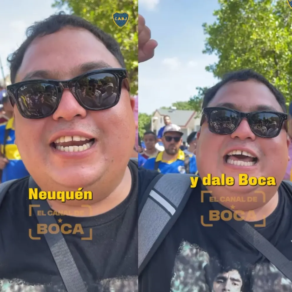 Adrián el neuquino fue apoyado por los hinchas en su decisión. (Foto video Elcanaldeboca)