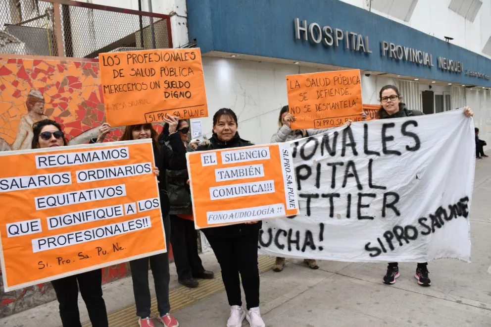Denuncian que la situación es crítica: salarios depreciados, condiciones laborales precarias y una creciente fuga de profesionales del sistema público. | Foto gentileza Siprosapune