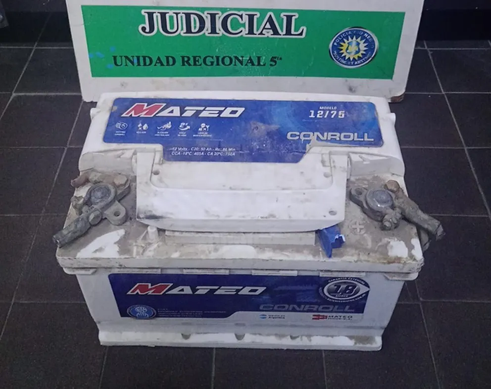 El  propietario confirmó la sustracción ante los uniformados (imagen gentileza)