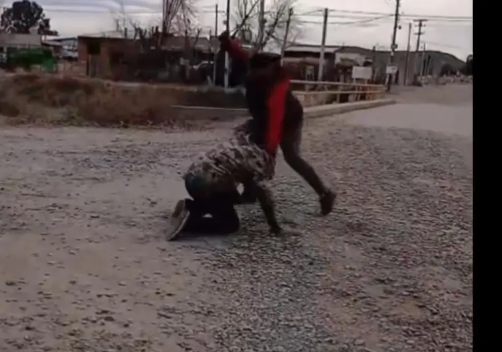 El video de la pelea se vitalizó rápidamente (imagen gentileza) 