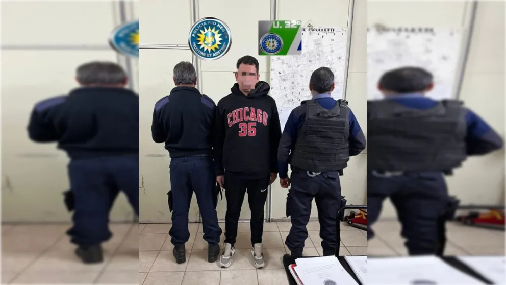 Fue identificado caminando por la ciudad. (Foto Policía de Río Negro)