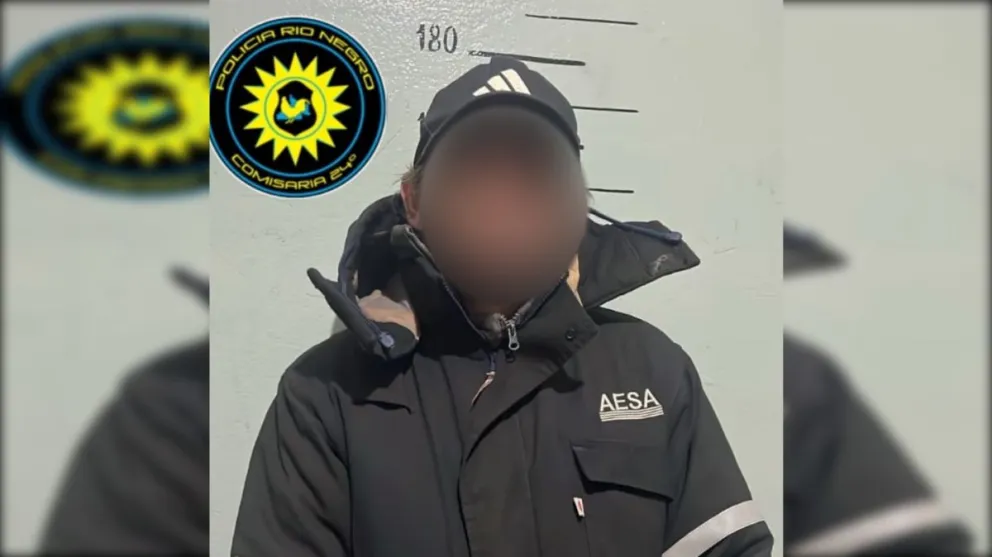 El sujeto fue interceptado durante un control que se realizó en Estrada y Quadrini. Foto: Policía Río Negro