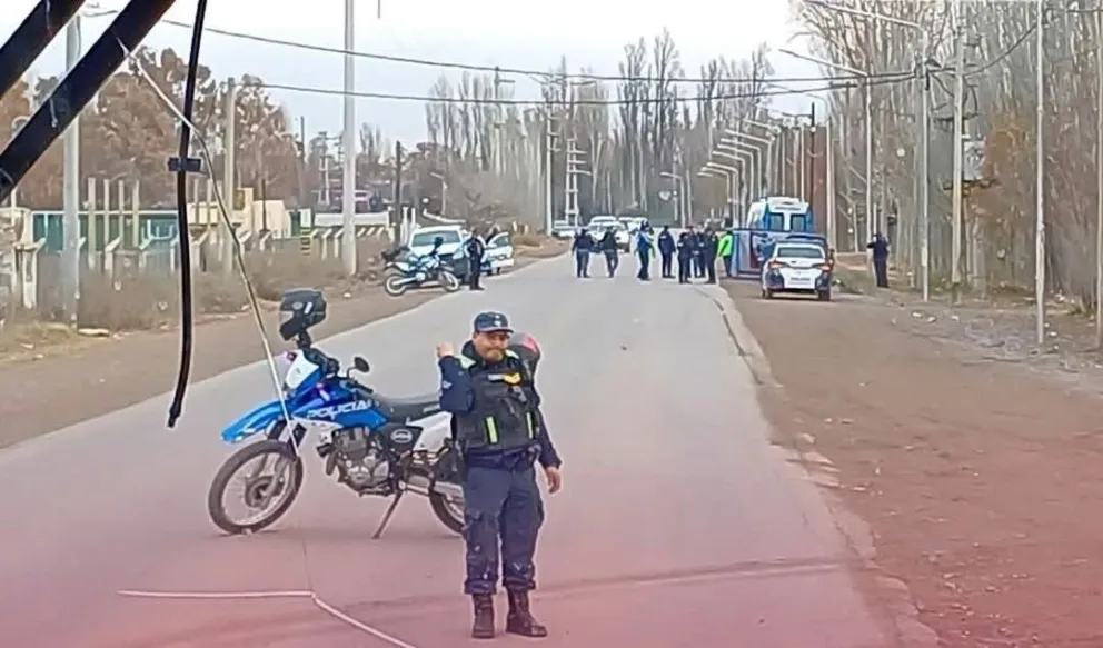 El rodado se encontraba a la altura del predio del Neuquén Rugby Club (Imagen gentileza) 