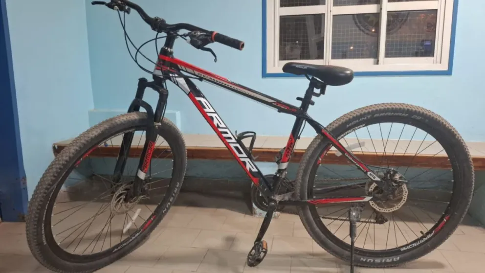 La bicicleta fue secuestrada (imagen gentileza)
