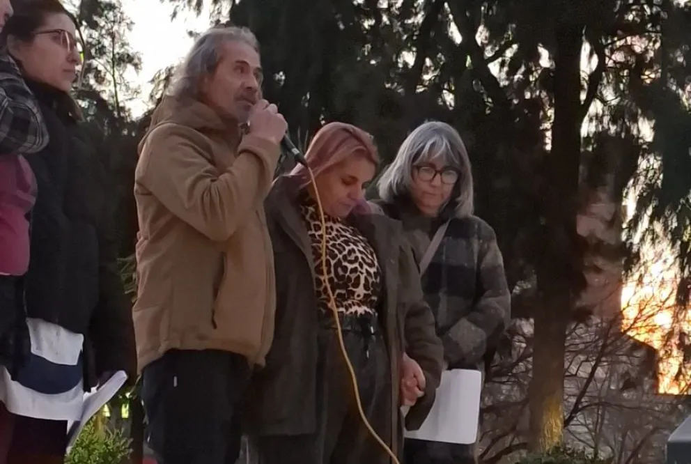 Roberto Uriarte, papá de Otoño, pide el acompañamiento de la sociedad para seguir reclamando justicia. Foto Daniela Luján