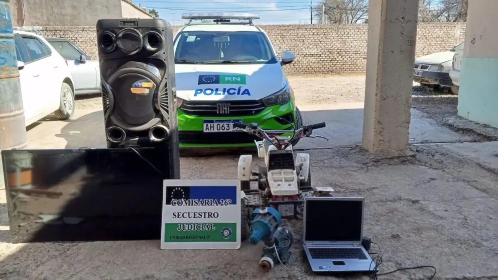 El auto había sido denunciado como robado el 31 de julio. (Foto Gobierno de Río Negro)