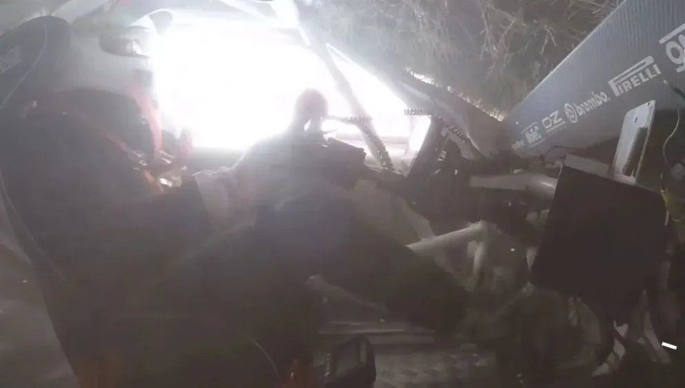 El roquense dio a conocer nuevas imágenes del tremendo vuelco en el autódromo de la ciudad.