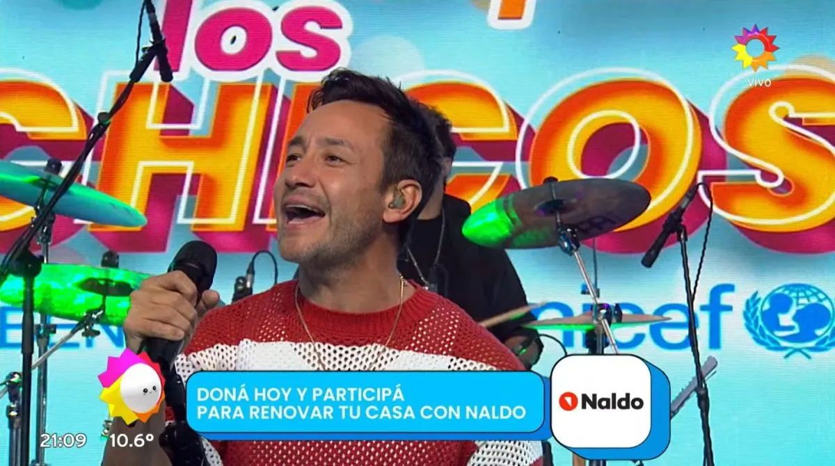 Luciano Pereyra en Un SOL para los chicos