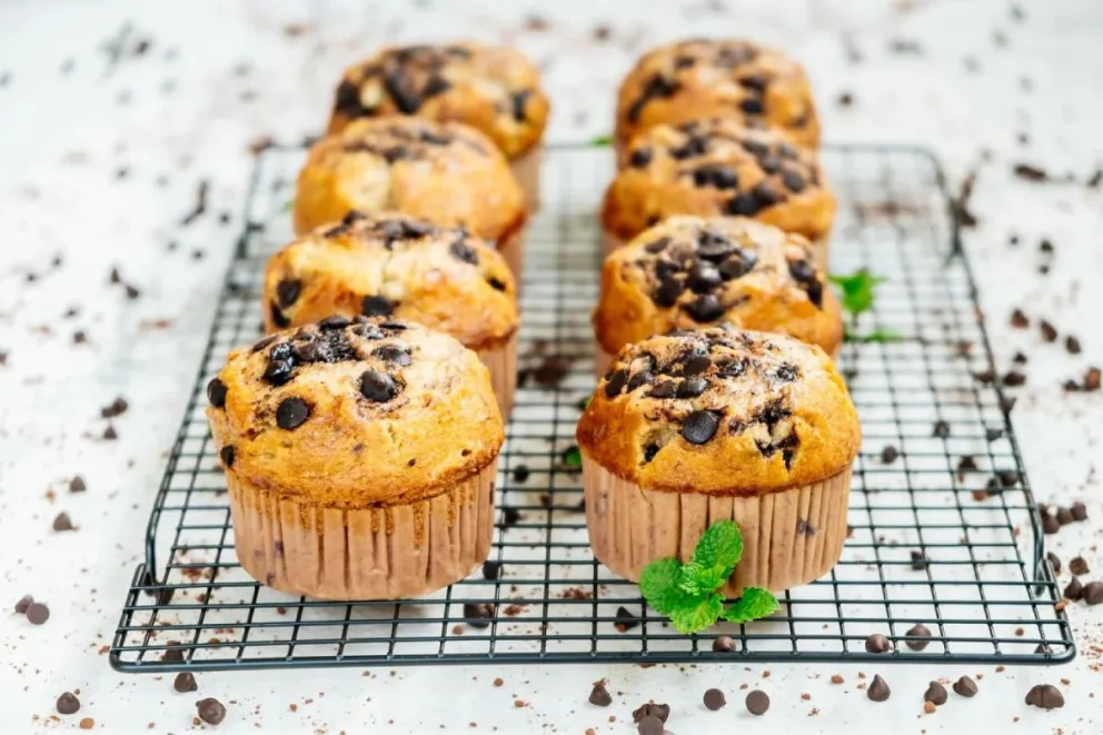 Muffins caseros de yogur y avena. 