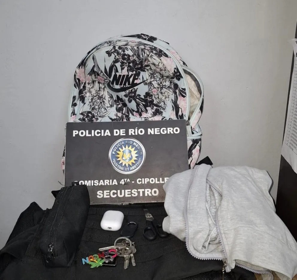 El dispositivo terminó marcando el lugar donde estaba el botín (imagen gentileza) 