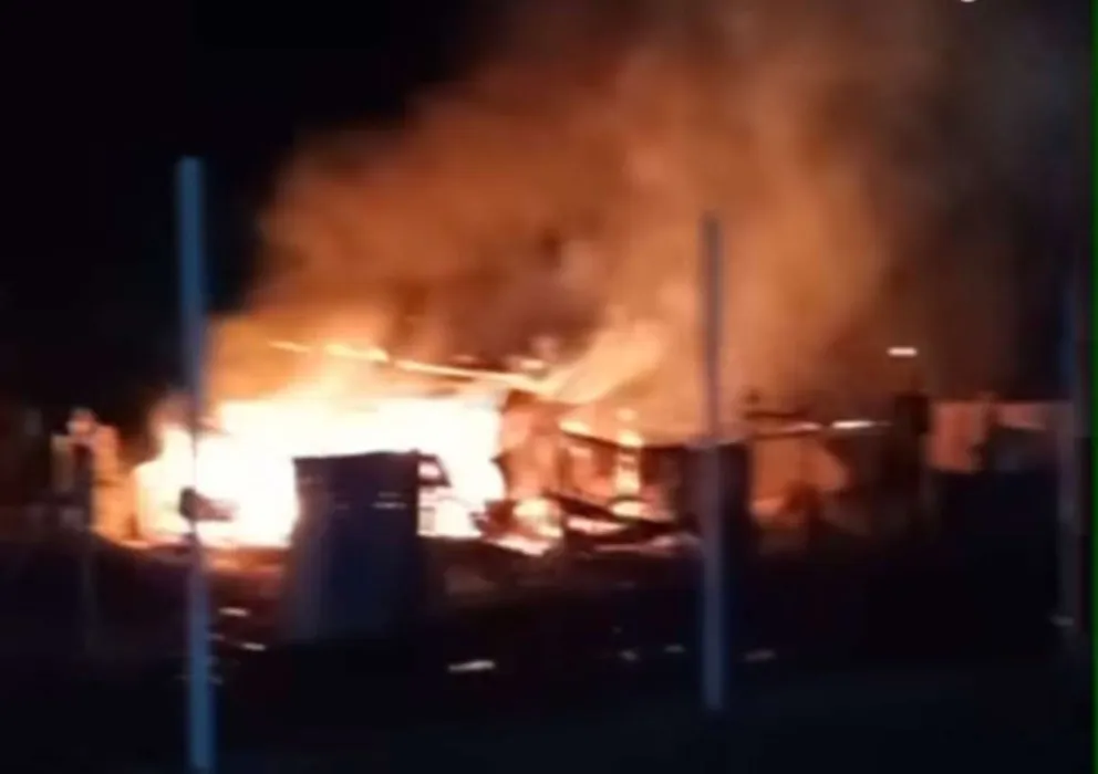 El incendio de la vivienda habría sido intencional. Foto: gentileza.