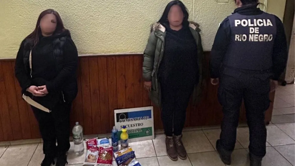 Esta vez intentaban llevarse mercadería de valor. (Foto Policía de Río Negro)