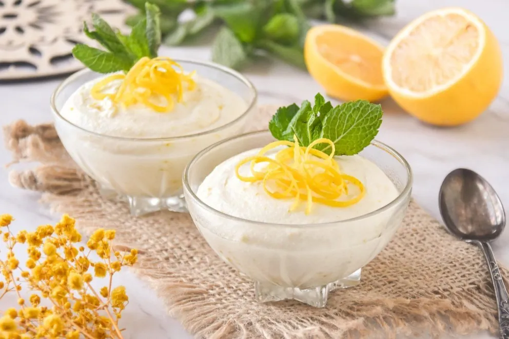 Un mousse de limón exprés. 