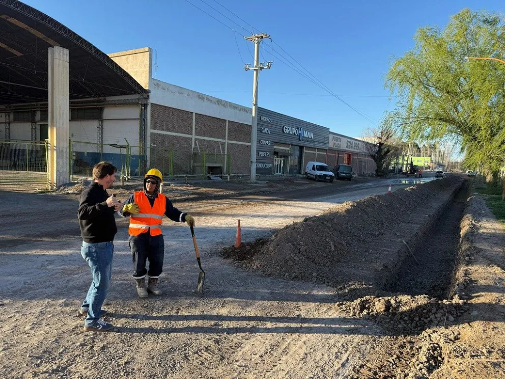 La obra demandará una inversión de 120 millones de pesos. Se mejorará uno de los accesos a la ciudad. Foto: Prensa Municipalidad de Cipolletti.