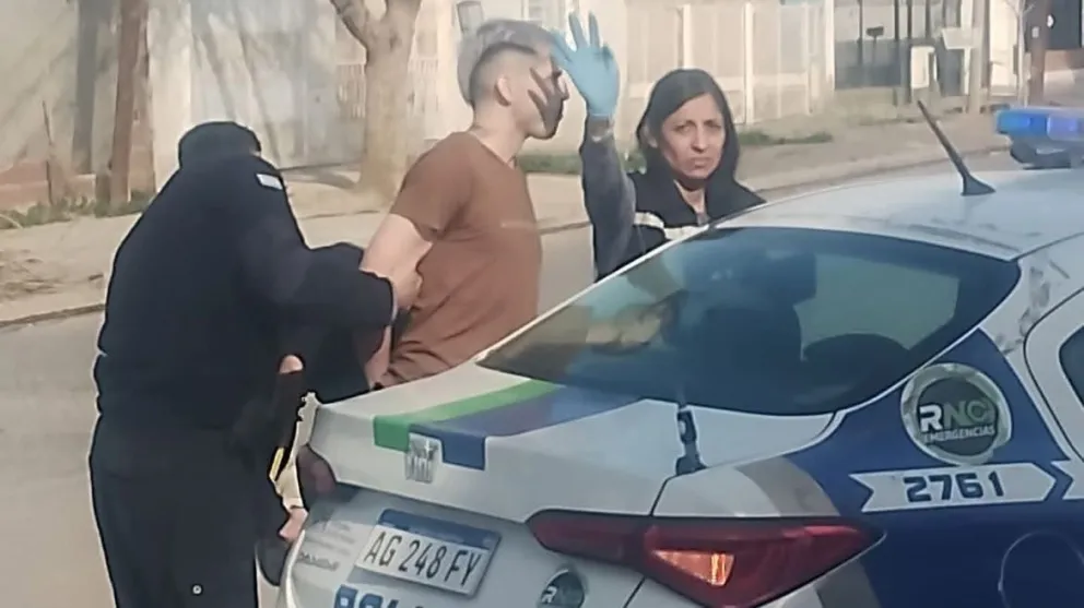 Se desplegó un amplio operativo con patrulleros y efectivos (imagen gentileza)