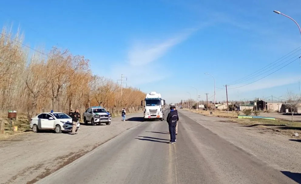 El operativo estuvo a cargo del Destacamento de Seguridad Vial de Barda del Medio. Foto: archivo.