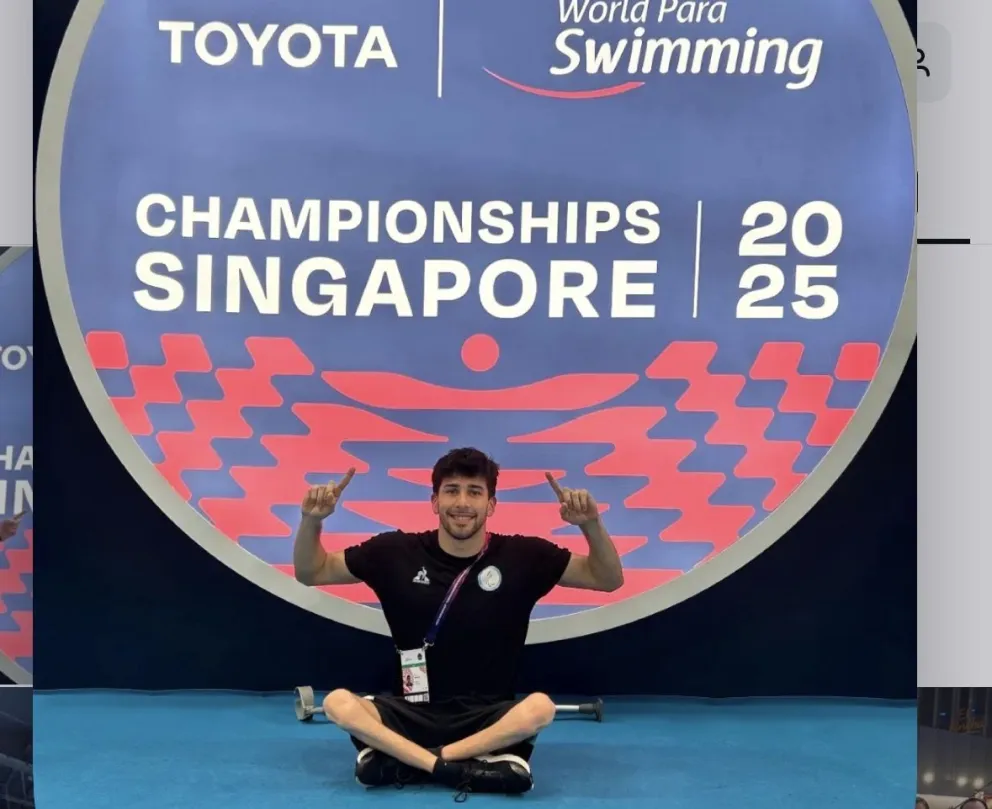 Iñaki Basiloff es uno de los máximos exponentes de la para natación argentina (Imagen gentileza)
