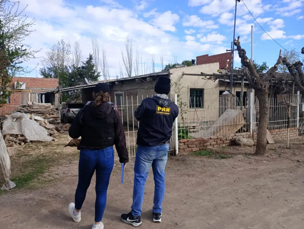 Las investigaciones llevaron hacia una vivienda en Puente 83 Norte. (Foto Policía de Río Negro)