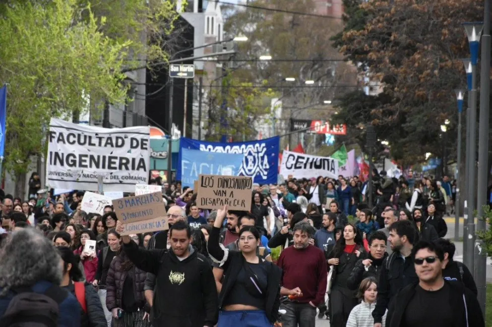 La última marcha fue el 17 de septiembre cuando se rechazó el veto en diputados. (Foto ADUNC)