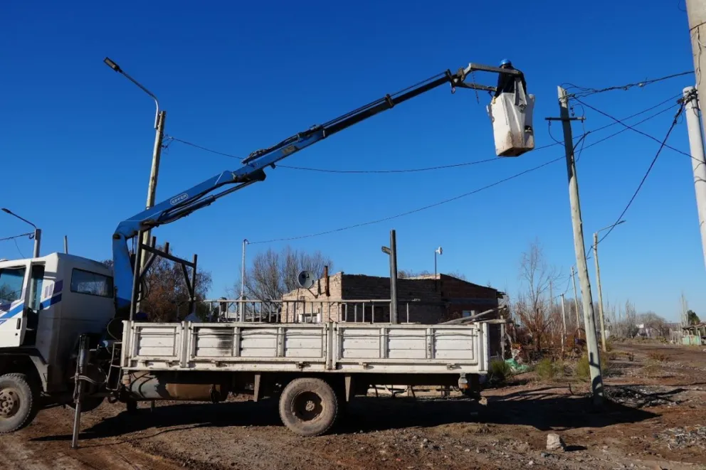 Actualmente las obras avanzan en el barrio 10 de Enero (imagen gentileza)