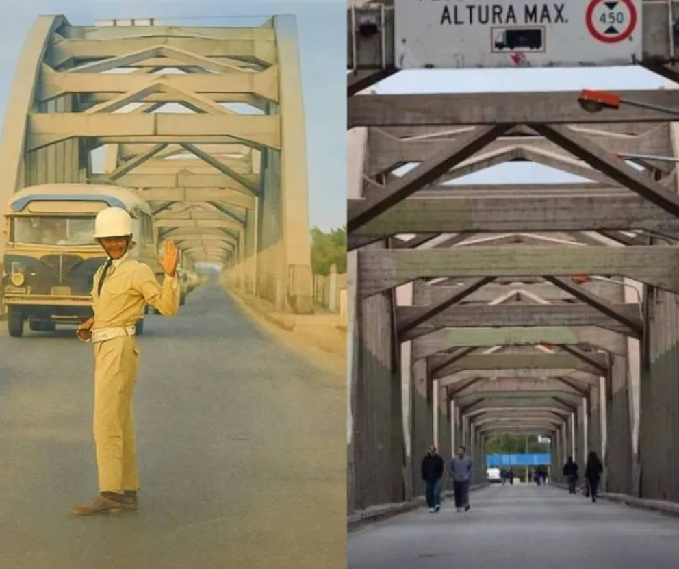 El puente carretero Cipolletti - Neuquén, hoy en día hay dos puentes más tanto para ir como para venir a la ciudad. (Fotos IA: Alejandro Calarco)