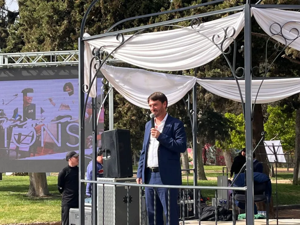 El intendente brindó su discurso de cada año por el aniversario. (Foto Cipo360)
