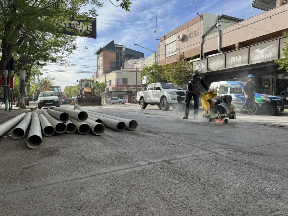 Se cambiarán 100 metros de cañería sobre las calles indicadas. Foto: Municipalidad de Cipolletti.