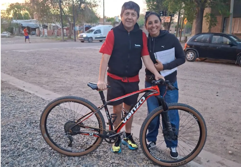 La bicicleta fue devuelta a su propietario. Foto: Policía Río Negro.