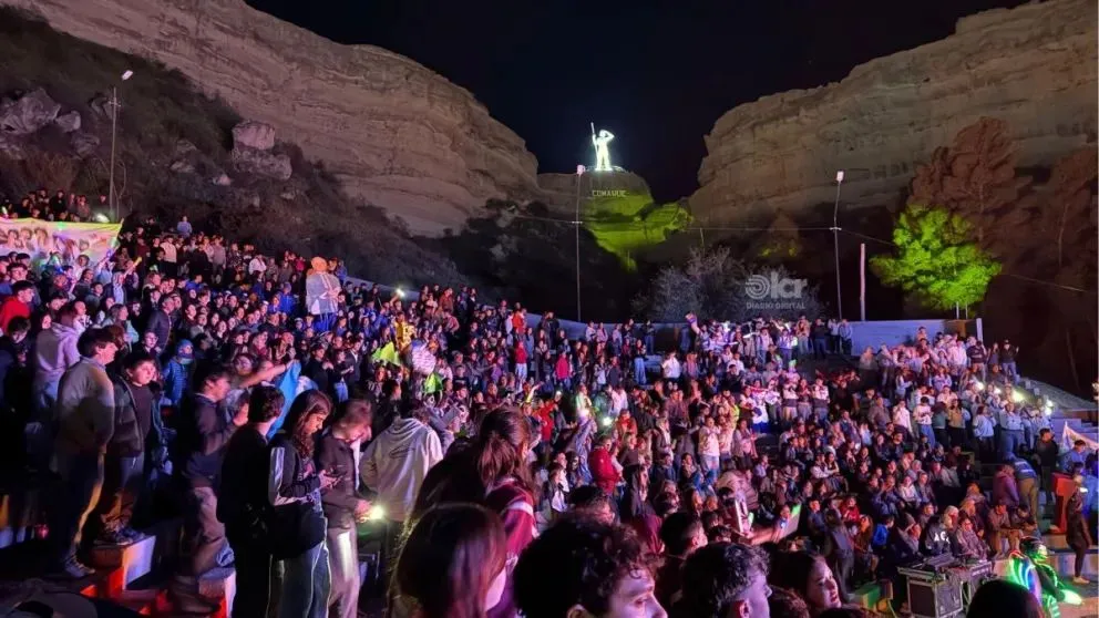 El anfiteatro volverá a ser el escenario para los espectáculos del aniversario de Villa Regina. Foto archivo.