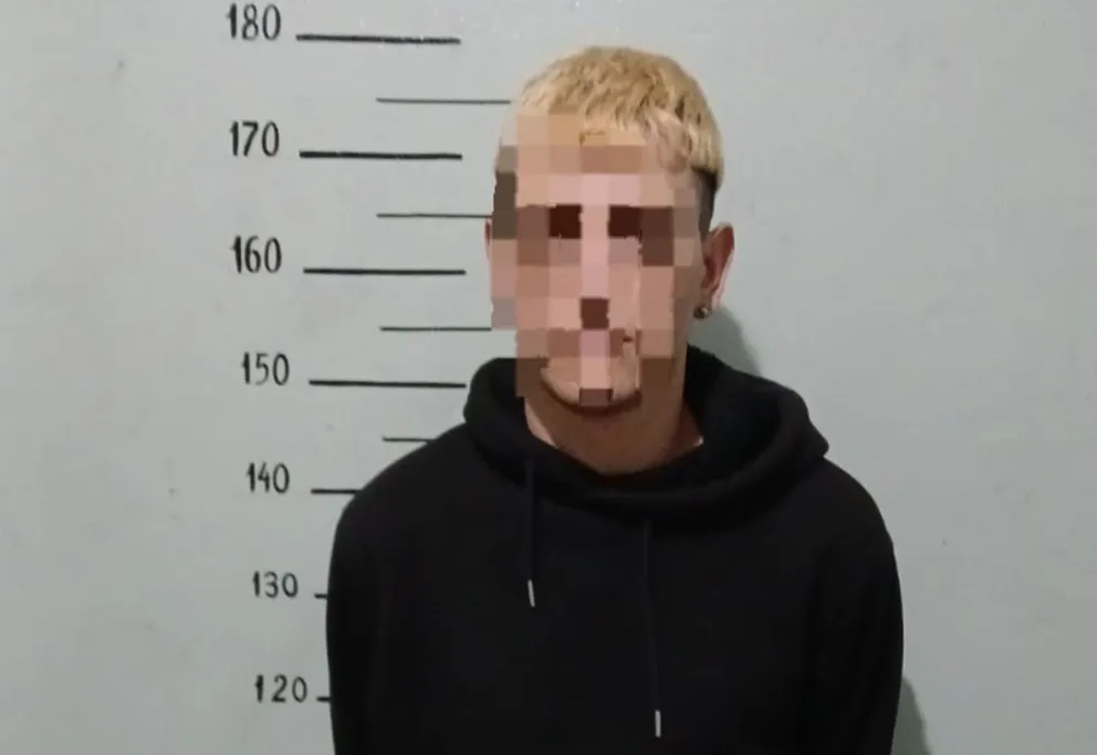 El sospechoso se había cambiado el color de pelo para tratar de pasar inadvertido. Foto: Policía de Río Negro.