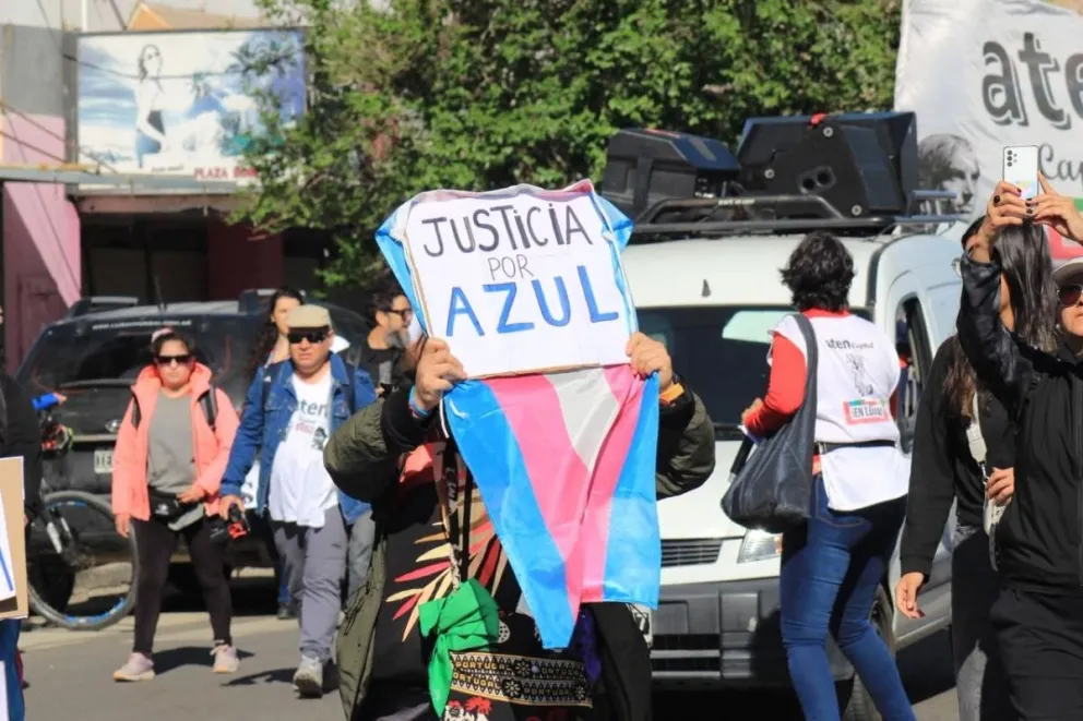 Este jueves se realizó una marcha pidiendo justicia por Azul. Foto: Mtd Diversidad.