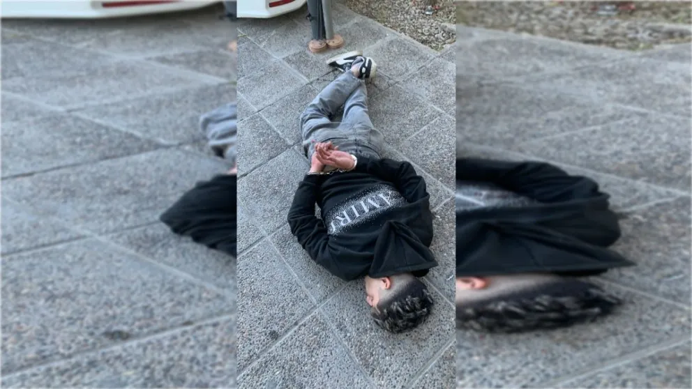 El responsable fue trasladado a la unidad policial. Foto: Policía de Río Negro.