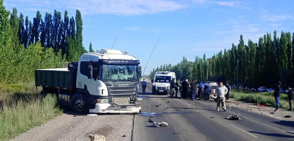 El siniestro vial ocurrió esta mañana en la ruta 151. Foto: gentileza.