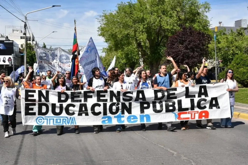 Las actividades en el Alto Valle serán el segundo día de paro, el miércoles. Foto: ADUNC.