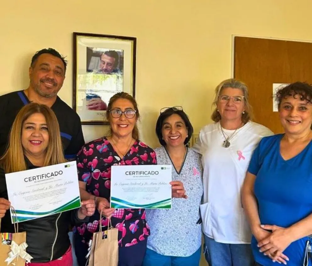 El Hospital destacó a Eugenia y Marta, integrantes del área reconocida por Nación. Foto: Hospital Moguillansky.